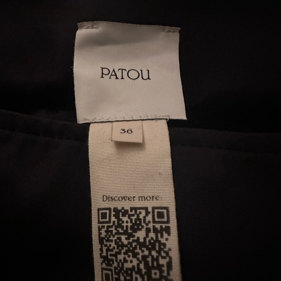 Patou Zip-up mini skirt in recycled satin - Picture 11 of 11